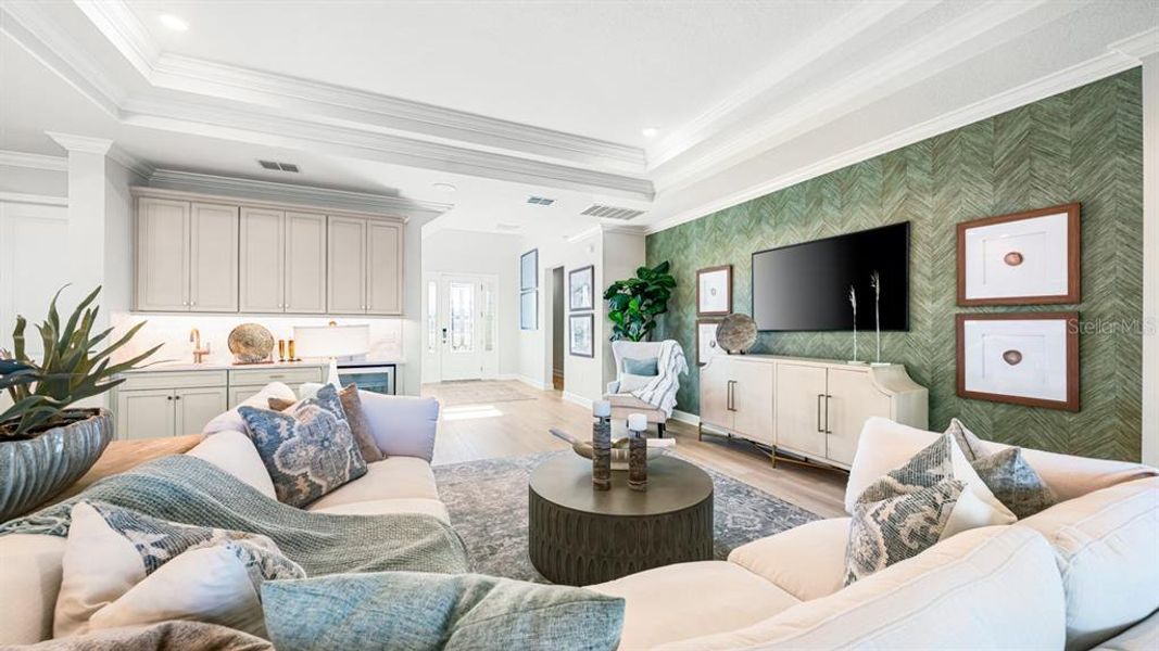 Furnished interior view inside a new home in Coasterra Community Group Page, Palmetto (Image 8).