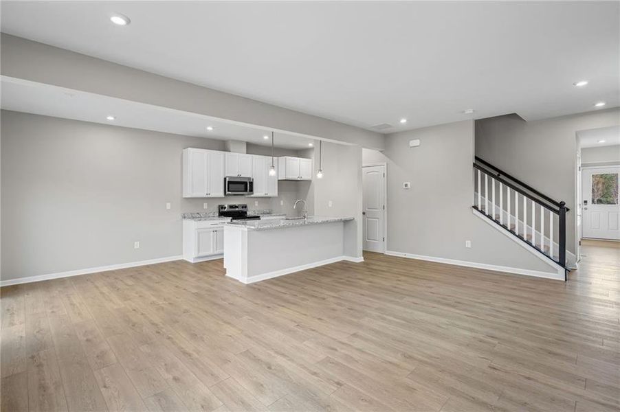 Furnished interior view inside a new home in Villas at Gold Creek, Dawsonville (Image 11).