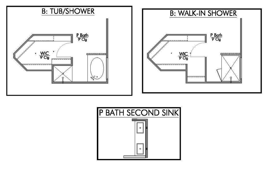 2D floor plan layout for the The 1651 by Stylecraft Builders in Sterling Ridge, Huntsville, TX (Image 3).