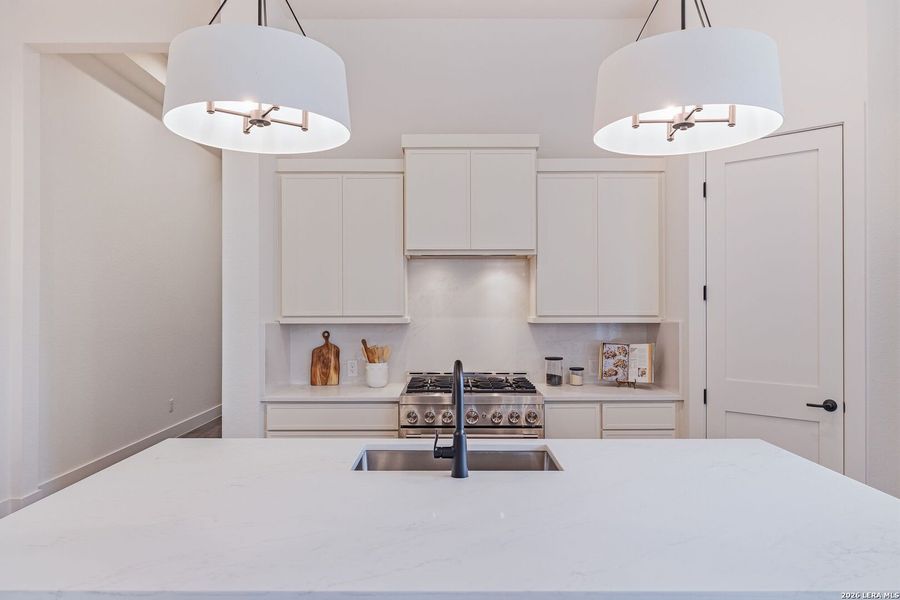 Furnished interior view inside a new home in , New Braunfels (Image 30).