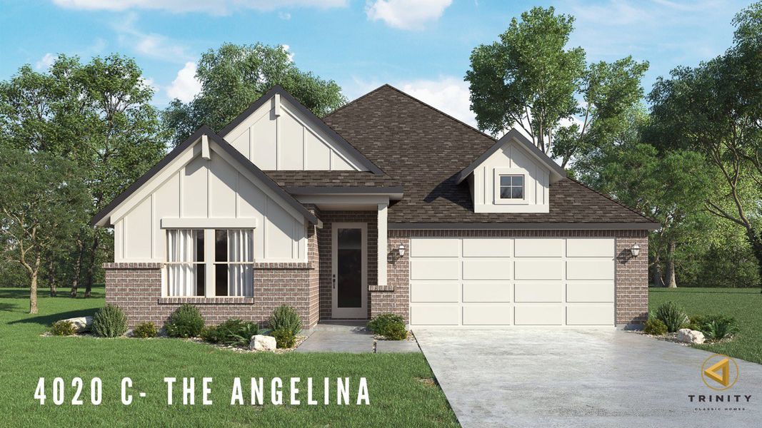 Representative exterior photo of a completed home built from the The Angelina by Trinity Classic Homes in Covenant Springs, Springtown, TX (Image 26).