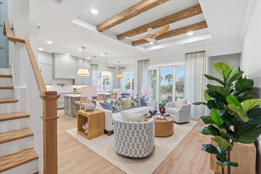 Representative furnished interior of a home built from the Amelia by SeaGate Homes in Beachview Cove, Ormond Beach (Image 13).