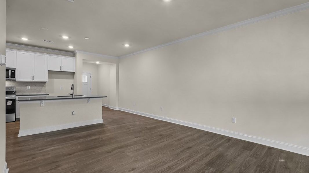 Representative unfurnished interior of a home built from the Linville by D.R. Horton in The Meadows at Kinsley, Jamestown (Image 11).