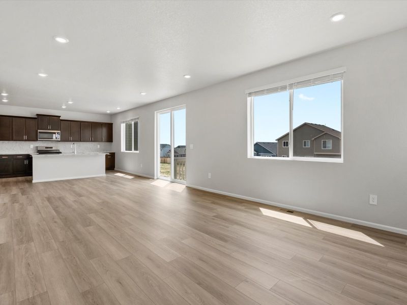 Spacious, unfurnished interior of a new home in Frontier Estates - The Flora Collection, Firestone (Image 7). Spacious, unfurnished interior of a new home in Frontier Estates - The Flora Collection, Firestone (Image 7).