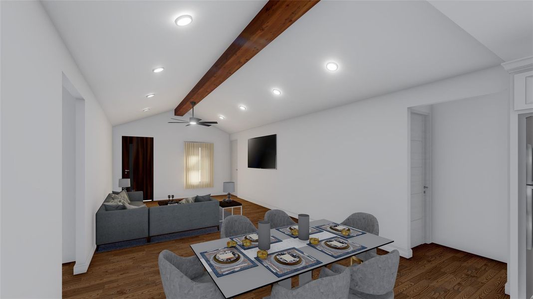 Furnished interior view inside a new home in , Texas City (Image 9). Furnished interior view inside a new home in , Texas City (Image 9).