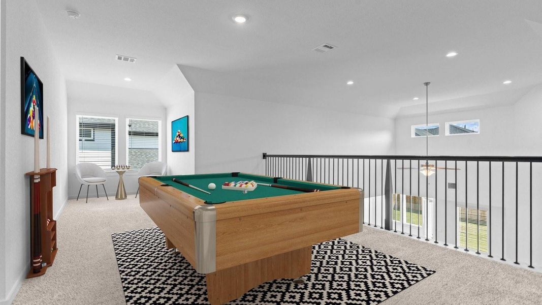 Furnished interior view inside a new home in Harvest Green, Richmond (Image 30).