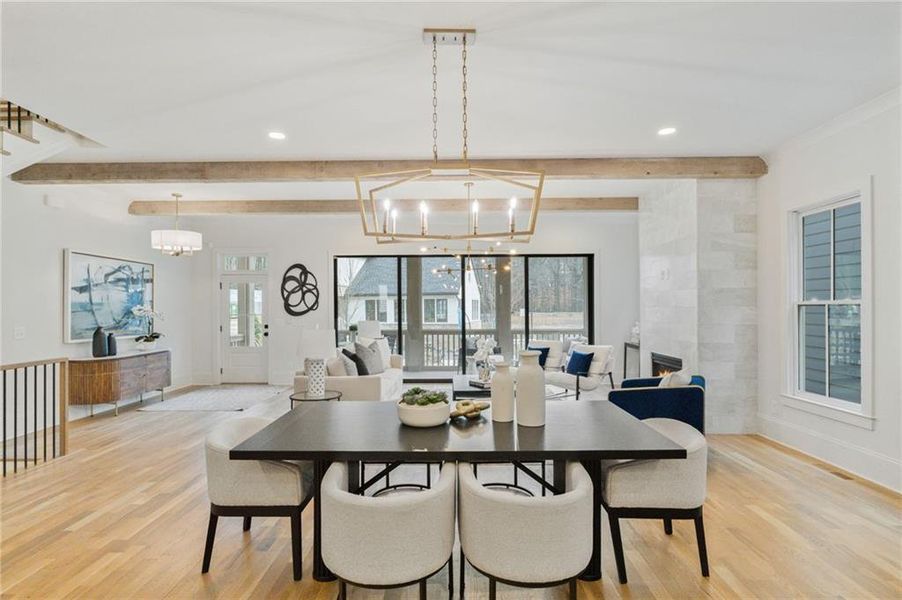 Furnished interior view inside a new home in Pendergrast Farm, Atlanta (Image 17).