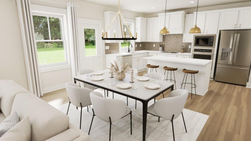 Furnished interior view inside a new home in Golden Gate, High Point (Image 6).