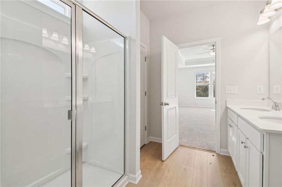 Furnished interior view inside a new home in Chapel Hill, Newnan (Image 14). Furnished interior view inside a new home in Chapel Hill, Newnan (Image 14).