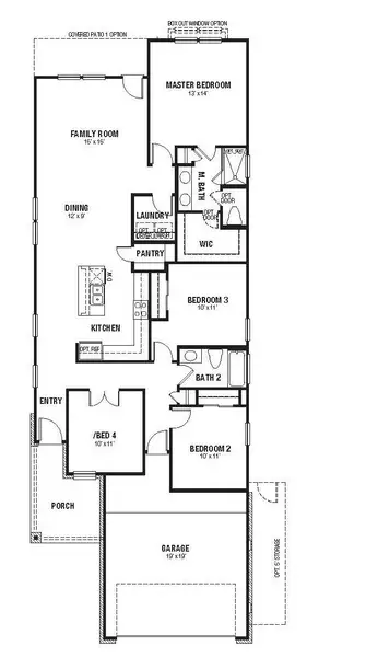 2D floor plan layout of this home in Willowbrook, New Braunfels, TX (Image 3). 2D floor plan layout of this home in Willowbrook, New Braunfels, TX (Image 3).