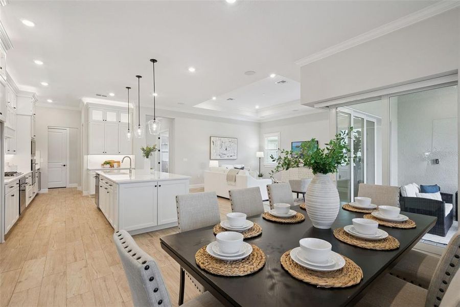 Furnished interior view inside a new home in Del Webb Sunbridge, St. Cloud (Image 7). Furnished interior view inside a new home in Del Webb Sunbridge, St. Cloud (Image 7).