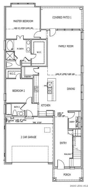 2D floor plan layout of this home in Mayfair, New Braunfels, TX (Image 3).