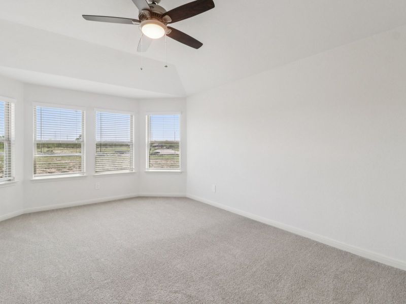 Primary suite in the Callaghan floorplan at a Meritage Homes community. Primary suite in the Callaghan floorplan at a Meritage Homes community.