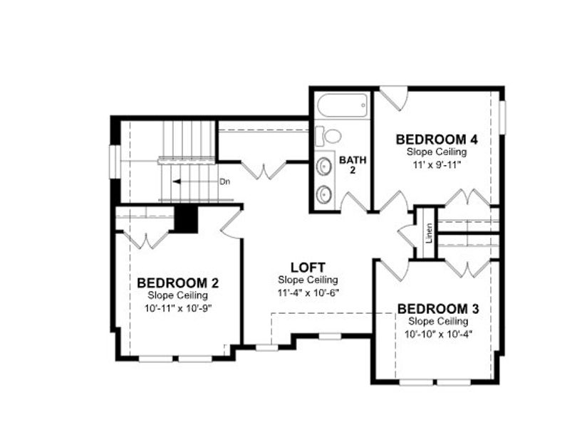 2D floor plan layout of this home in Copia Pines, Montgomery, TX (Image 4).