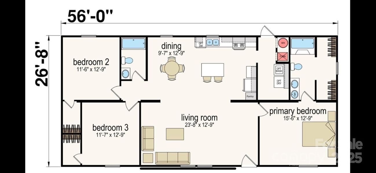 2D floor plan layout of this home in , Forest City, NC (Image 1). 2D floor plan layout of this home in , Forest City, NC (Image 1).