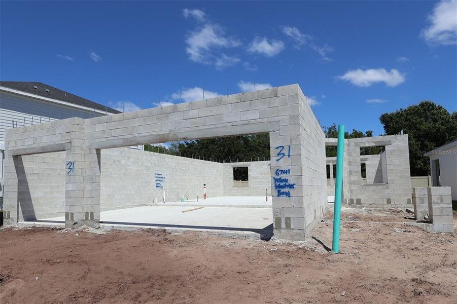 In-progress construction of a new home in Bay Lake Farms, St. Cloud, FL (Image 12).