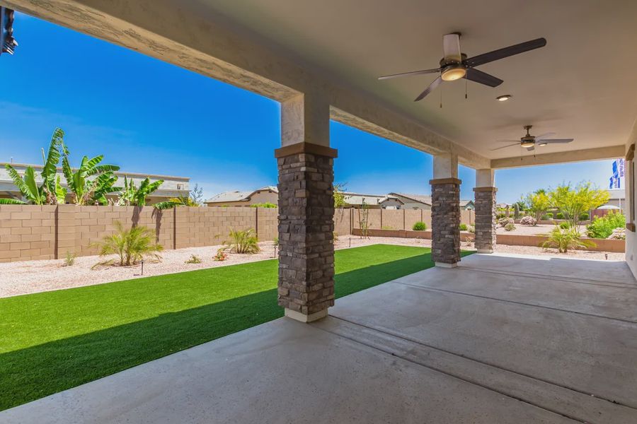 Representative exterior details of a home built from the Evora by Elliott Homes in Bellero Estates, Queen Creek (Image 23).