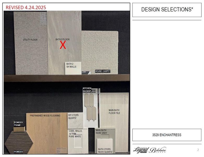 Design selections - Representative photo
