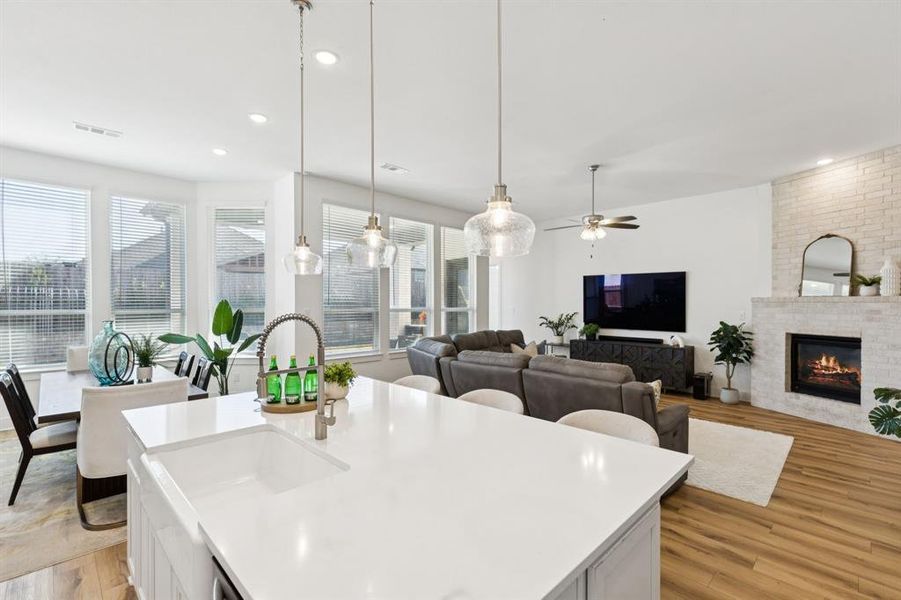 Furnished interior view inside a new home in , Forney (Image 6). Furnished interior view inside a new home in , Forney (Image 6).