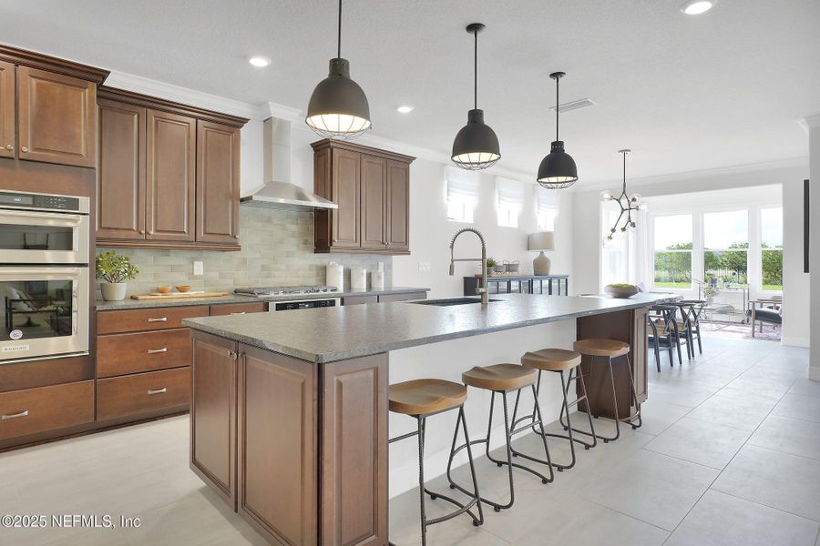Furnished interior view inside a new home in Del Webb Wildlight, Yulee (Image 6).