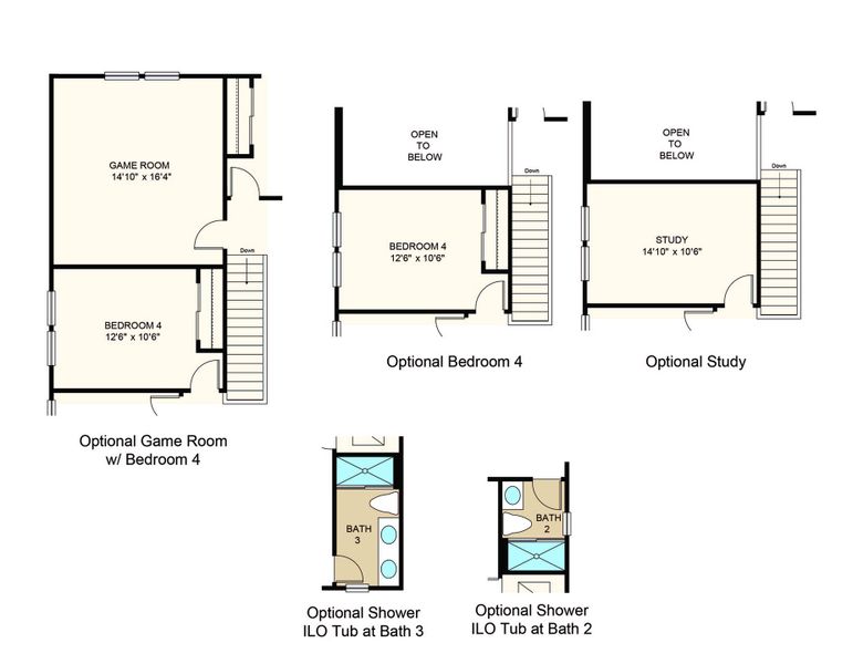 2D floor plan layout of this home in Firethorn, Parrish, FL (Image 18).