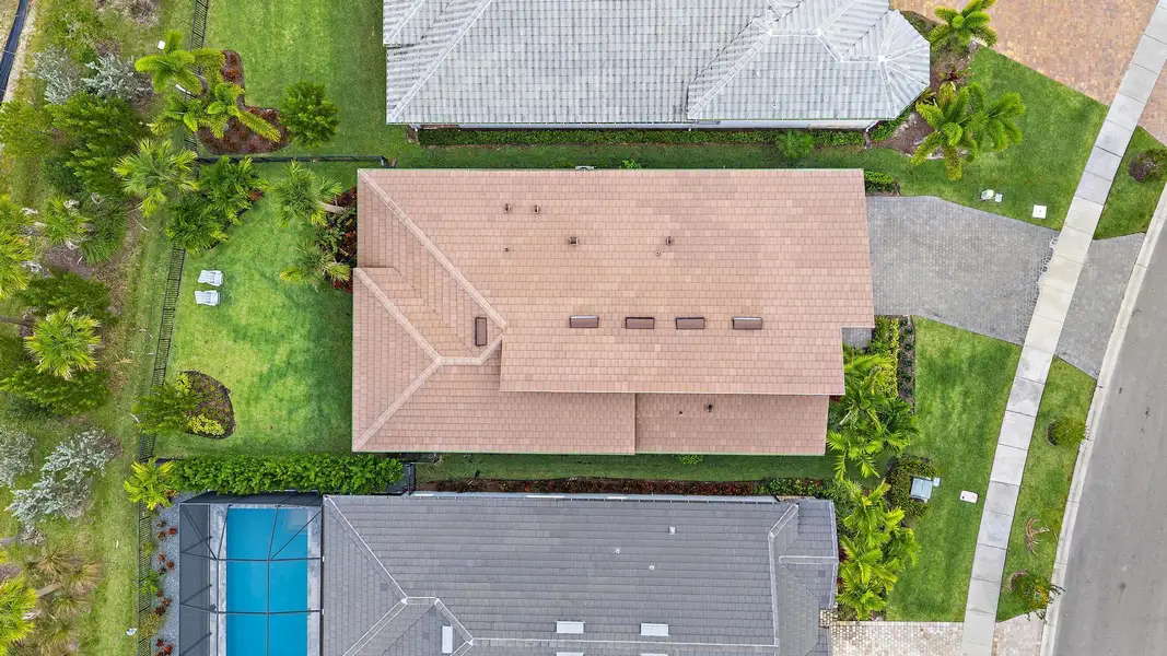Exterior details and patio area of a home in Avondale at Avenir, Palm Beach Gardens (Image 2).