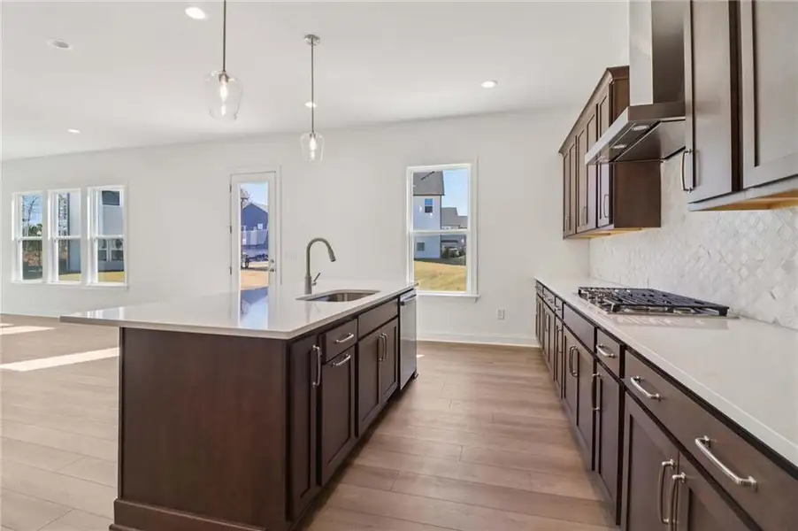 Furnished interior view inside a new home in East Harbor II at Chestatee, Dawsonville (Image 12).