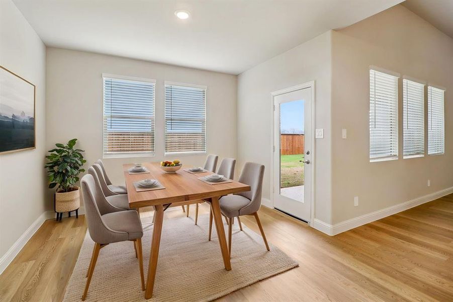 Furnished interior view inside a new home in Lakehaven - Premier Series, Farmersville (Image 6).