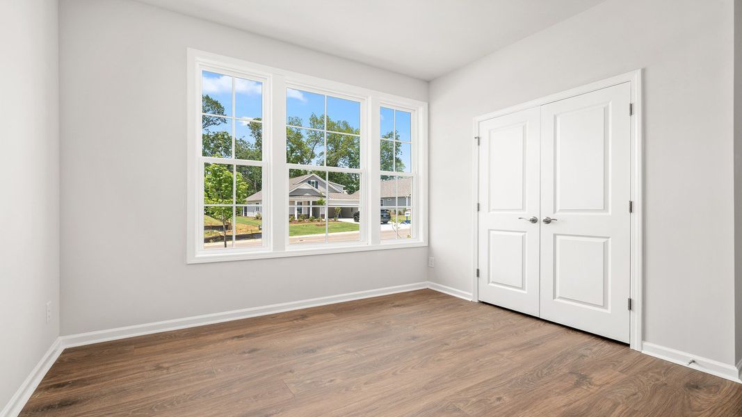 Spacious, unfurnished interior of a new home in The Villas at Kinsley, Jamestown (Image 10). Spacious, unfurnished interior of a new home in The Villas at Kinsley, Jamestown (Image 10).