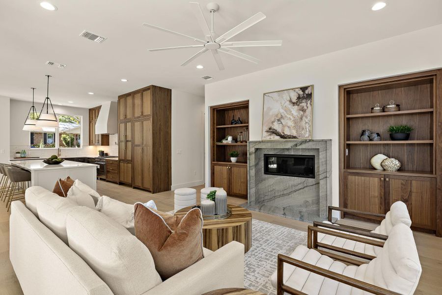 Furnished interior view inside a new home in , Austin (Image 14). Furnished interior view inside a new home in , Austin (Image 14).