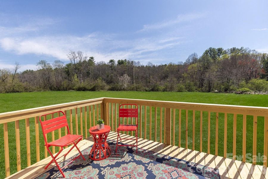 Enjoy the outdoors from your back deck!