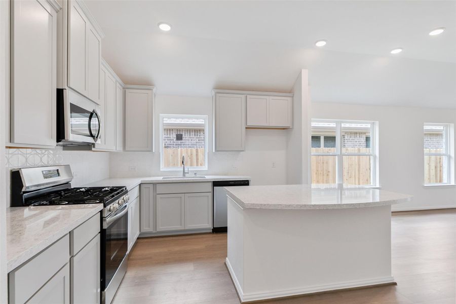 Furnished interior view inside a new home in Westland Ranch, League City (Image 10).