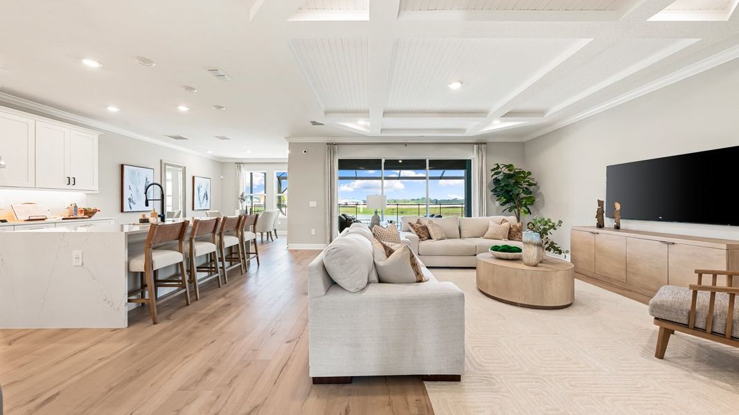 Representative furnished interior of a home built from the Sand Key by Taylor Morrison in Firethorn, Parrish (Image 4).