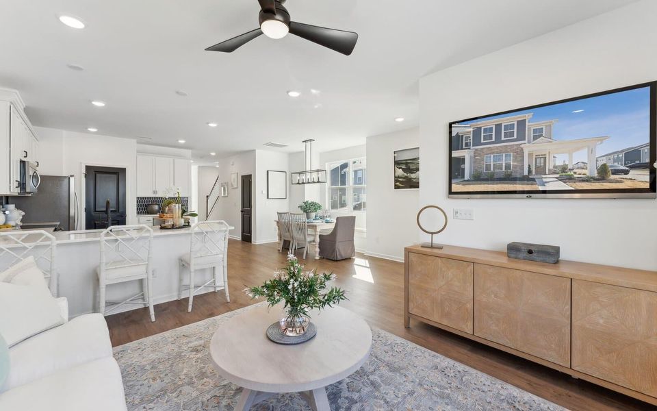 Furnished interior view inside a new home in Wendell Falls, Wendell (Image 8). Furnished interior view inside a new home in Wendell Falls, Wendell (Image 8).