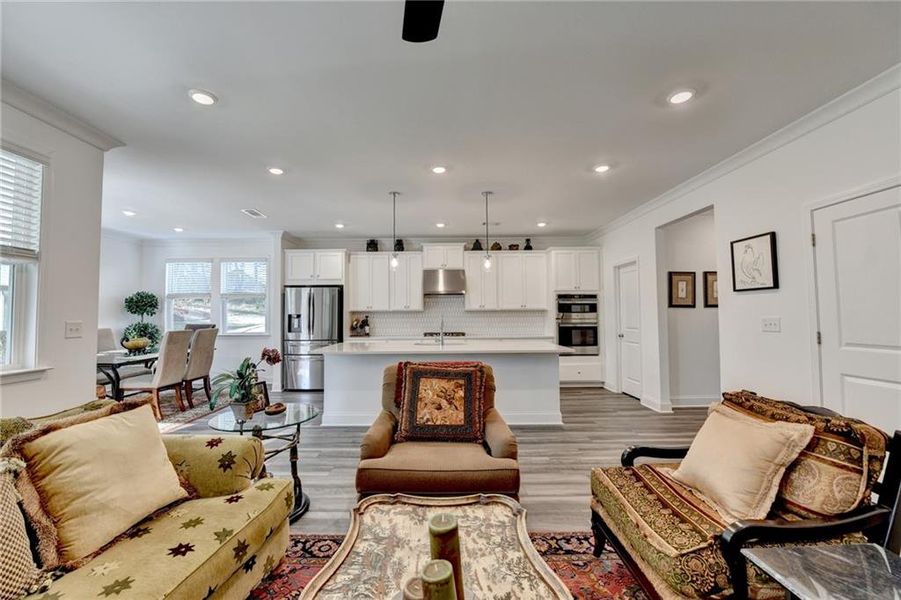 Furnished interior view inside a new home in Bailey Fence, Dacula (Image 35).