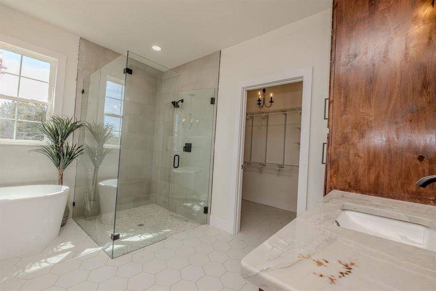 Furnished interior view inside a new home in , Graford (Image 9).