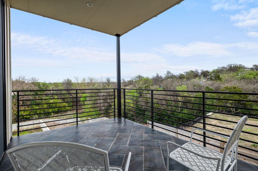 View of first terrace