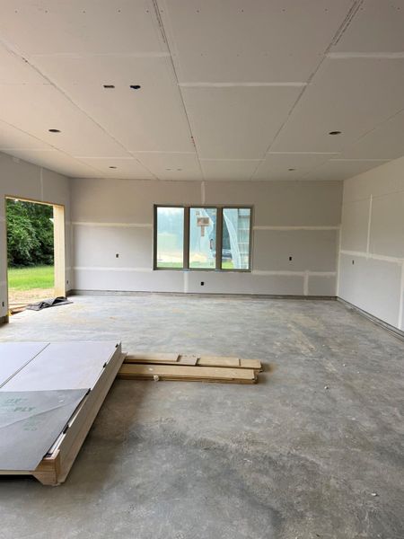 An open-concept interior offers a blank canvas for customization and design. An open-concept interior offers a blank canvas for customization and design.