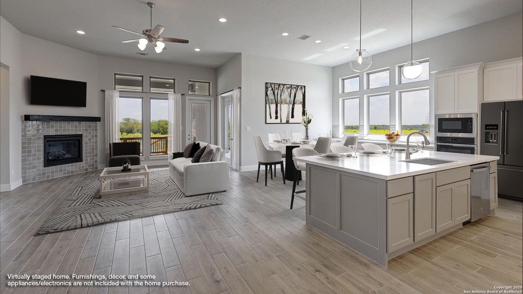 Furnished interior view inside a new home in Haby Hill 60', San Antonio (Image 10).