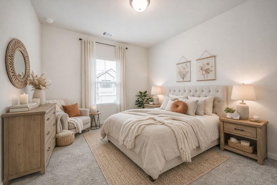 Bedroom 3 - can easily fit in a king size bed. (virtually staged) Bedroom 3 - can easily fit in a king size bed. (virtually staged)