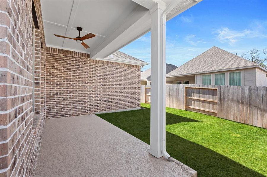 Back covered patio