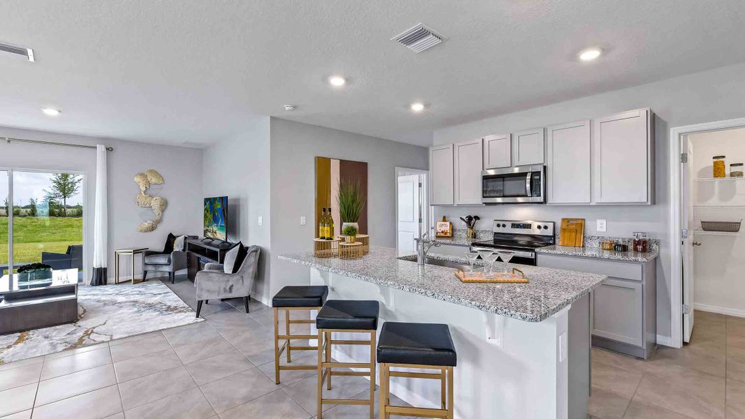 Representative furnished interior of a home built from the Robie II by D.R. Horton in Star Farms at Lakewood Ranch, Bradenton (Image 4).