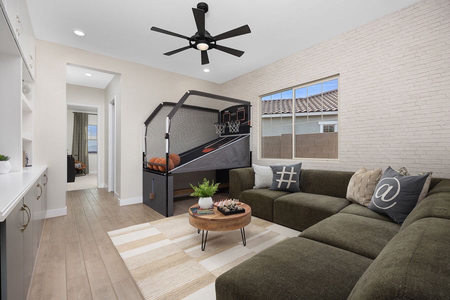 Representative furnished interior of a home built from the Garnet by Mattamy Homes in Las Ventanas, Goodyear (Image 15).