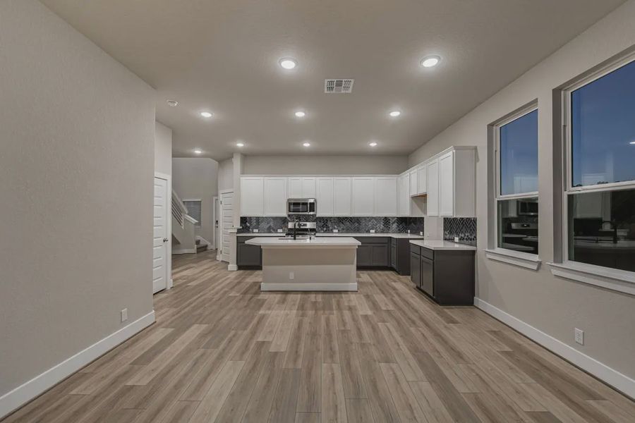 Representative furnished interior of a home built from the Jordy by Chesmar Homes in Stillwater Ranch, Buda (Image 8).