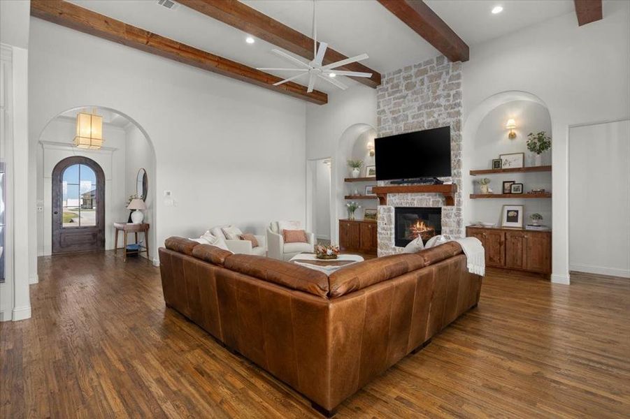 Furnished interior view inside a new home in Bella Crossing, Fort Worth (Image 26).
