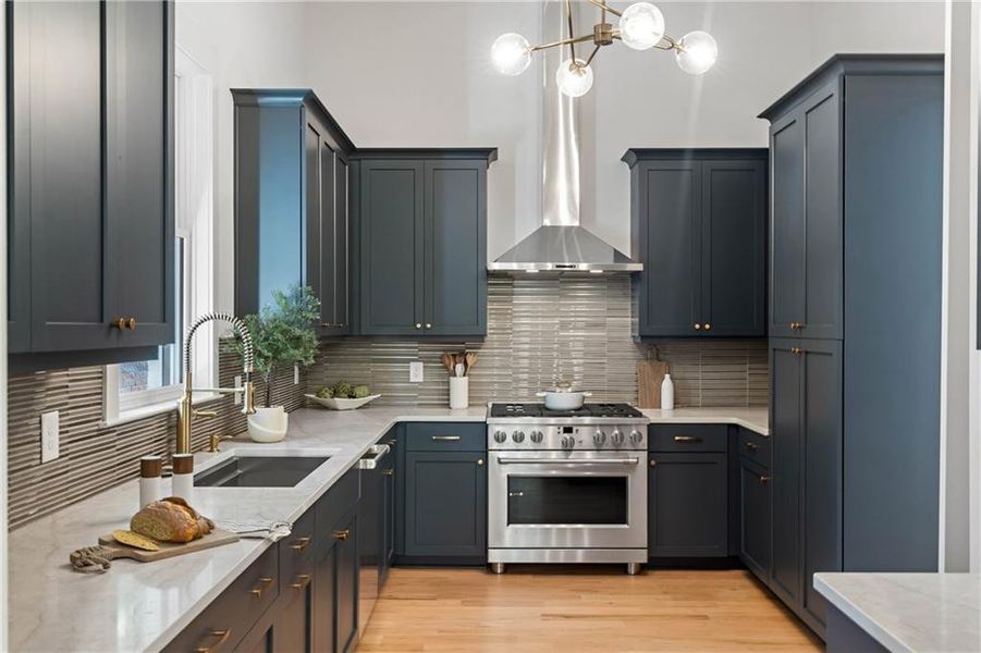 Furnished interior view inside a new home in , Marietta (Image 44).
