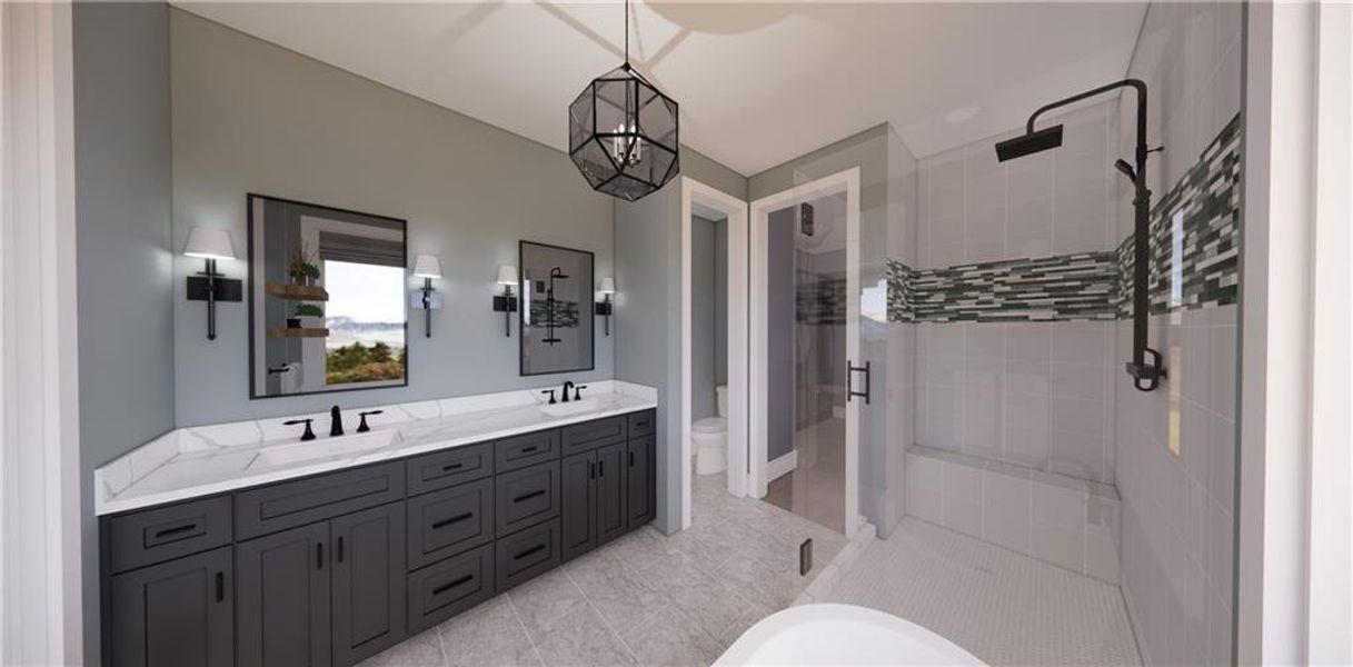 Furnished interior view inside a new home in , Carrollton (Image 7).