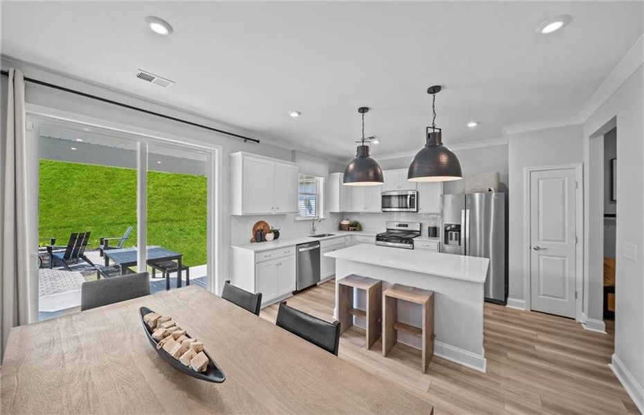 Furnished interior view inside a new home in Linden Grove, Powder Springs (Image 14).