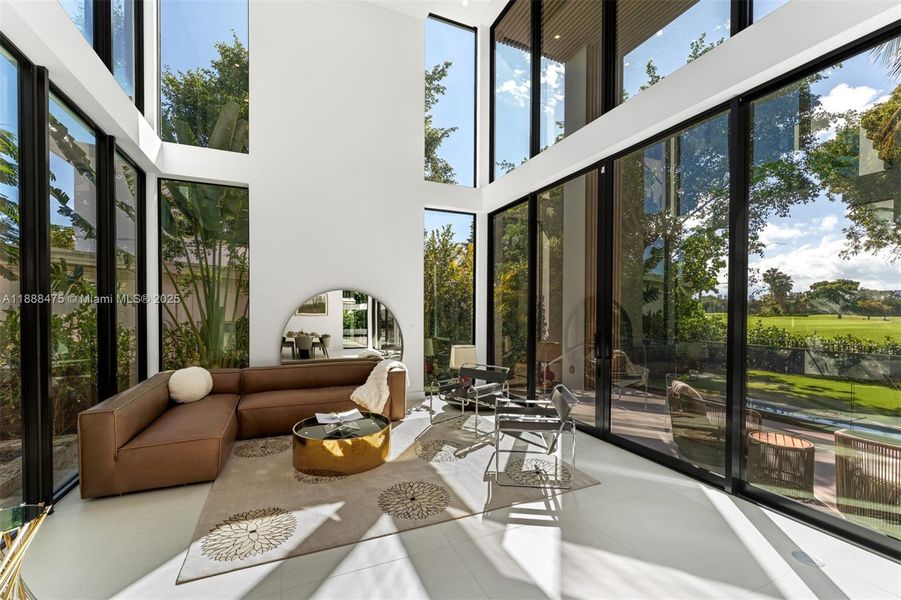 Exterior details and patio area of a home in , Miami Beach (Image 4). Exterior details and patio area of a home in , Miami Beach (Image 4).