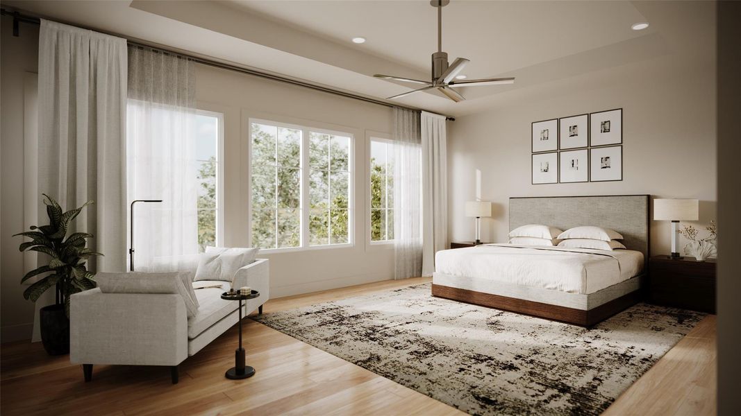 Rendering of Primary Bedroom